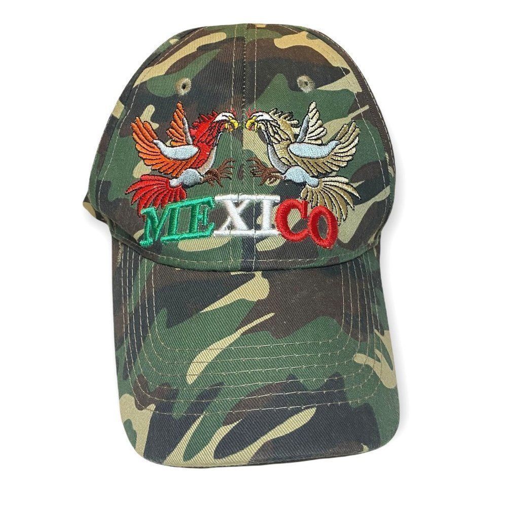 NWT Camo Mexico Adjustable Trucker Hat